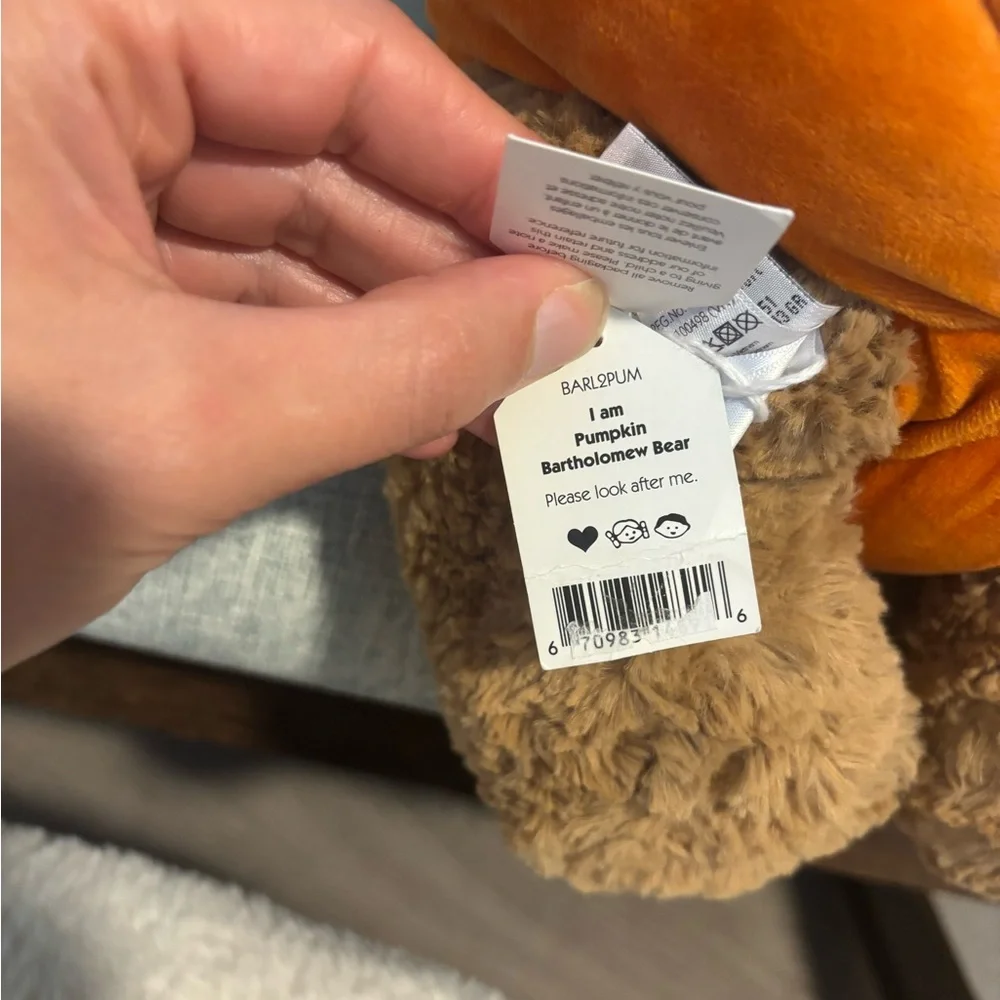 Jellycat Pumpkin Bart Bear 🎃 - Picture 4 of 5